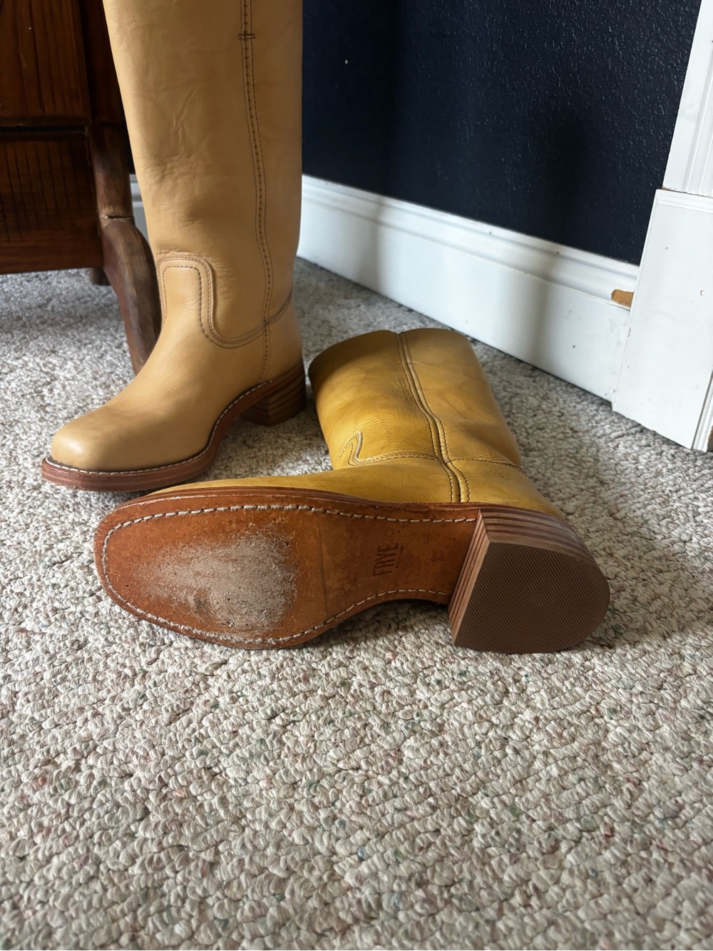 Frye Campus 14L Banana Boots Size 9 Made is USA - Picture 7 of 9